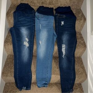 Maternity Pants 3 size XXL and 3 size XL all from SHEIN + 2 PJ sets